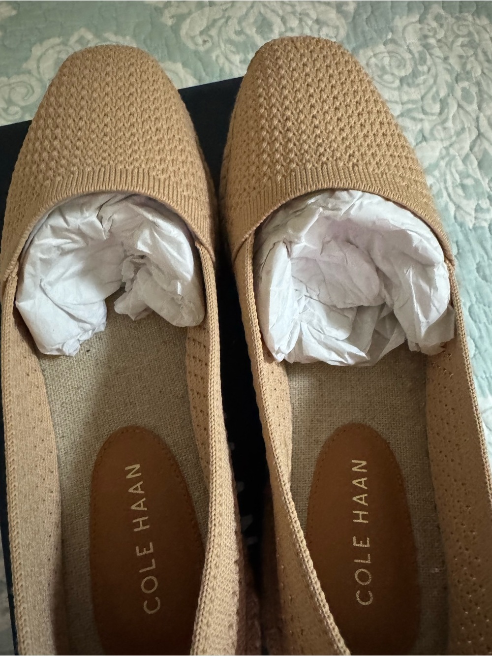 Cole Haan Tan Woven Slip-On Shoe - Picture 7 of 9